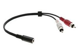 Cáp chuyển 3.5mm sang 2 RCA C-A35F/2RAM