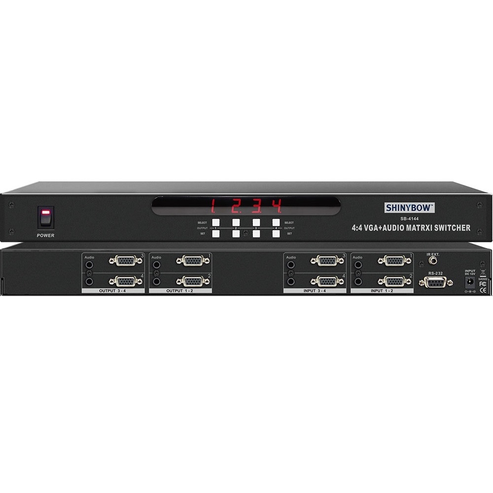 Ma trận chuyển mạch 4x4 VGA-AUDIO SB-4144