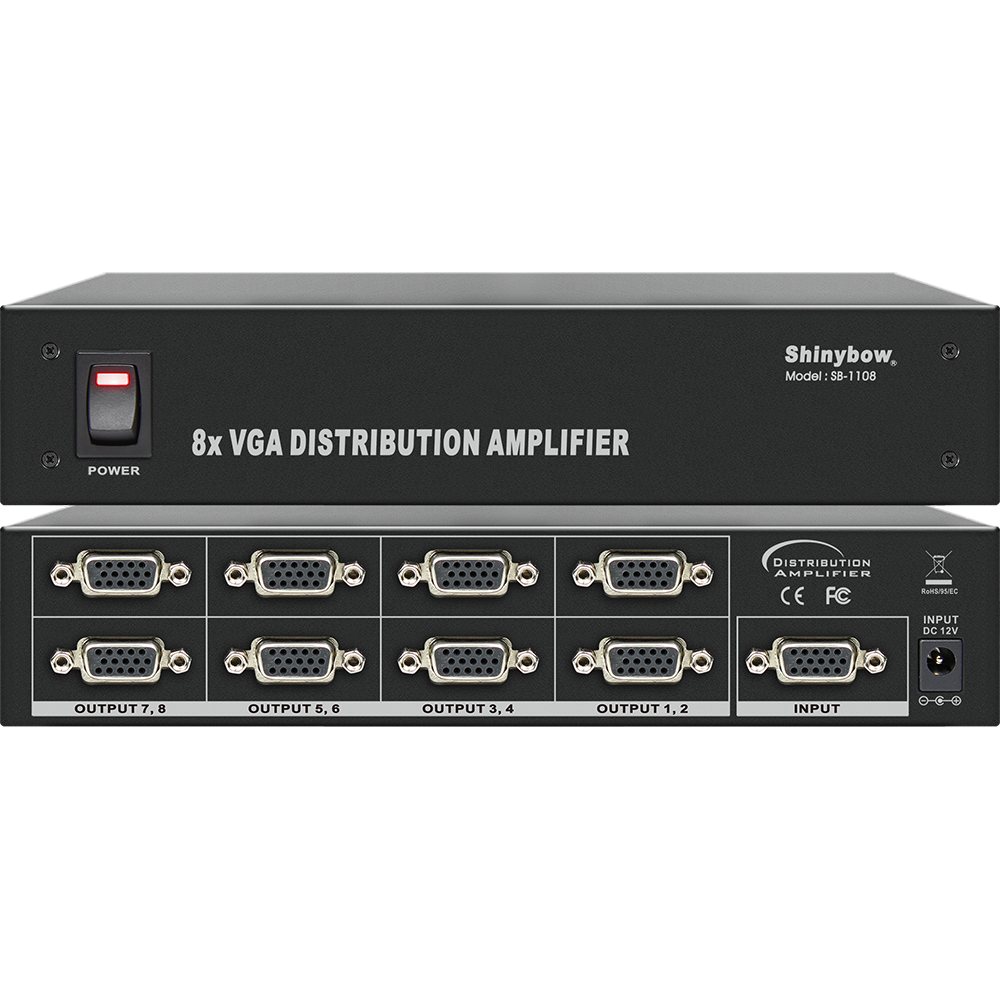 Bộ chia và khuếch đại 1x8 VGA SB-1108