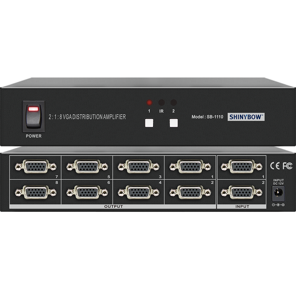 Bộ chia và khuếch đại 2x1:8 VGA SB-1110