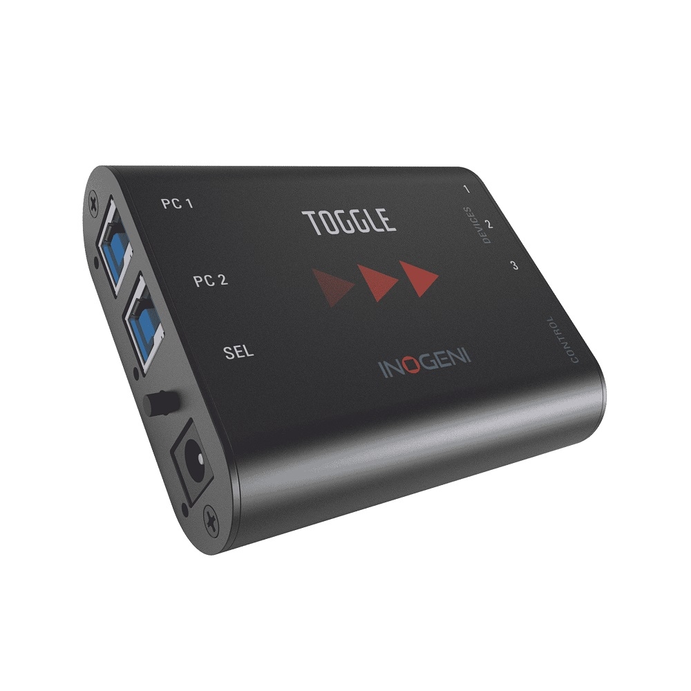 Inogeni TOGGLE BYOD USB 3.0 devices to 2 PC switcher
