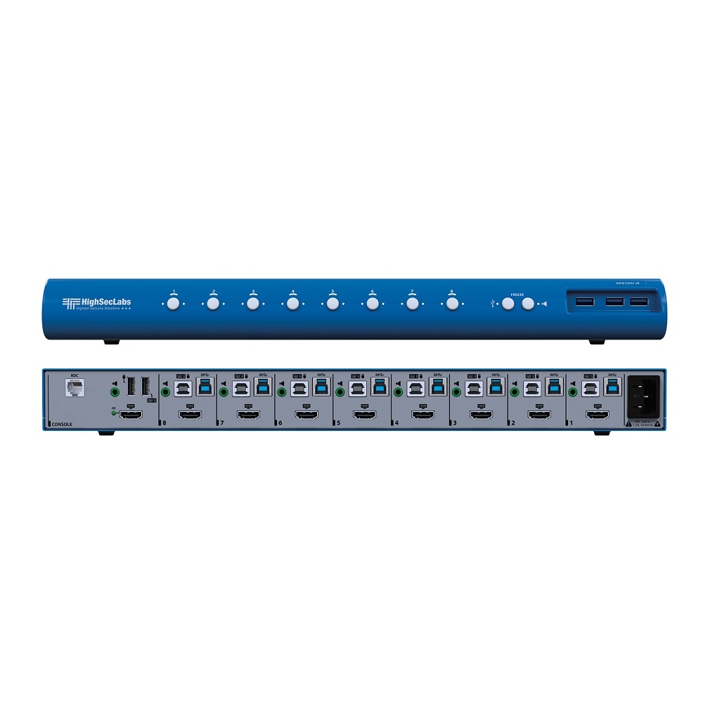 HighSecLabs 8-Port 4K30 UHD HDMI KVM Switch with sUSB SK81HU-N