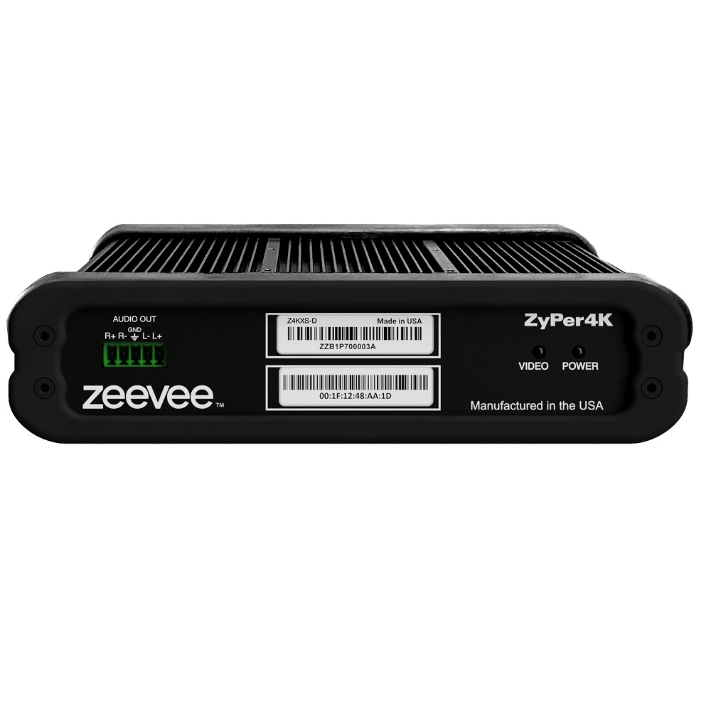 ZeeVee ZyPer4K-XS Decoder Fiber Z4KFXS-DAU